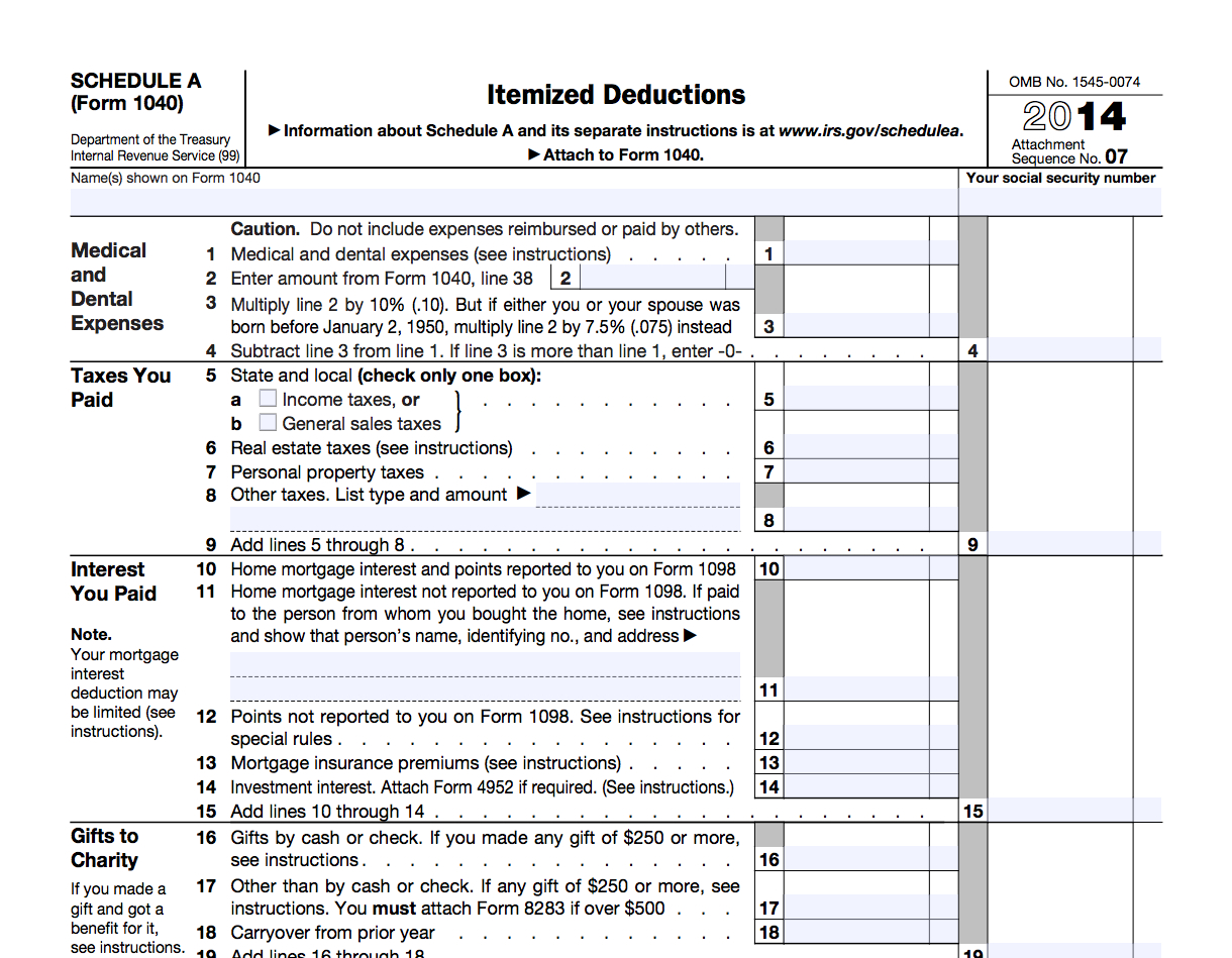 Itemized Tax Deductions - Mckinley & Hutchings Cpa Pllc